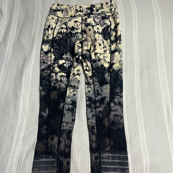 FP Movement by Free People Floral Leggings - Black and Cream - Picture 3 of 5